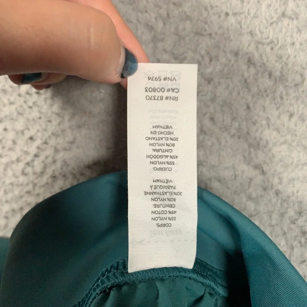 Alo Yoga High-Performance Track Pants Men XL Teal Green Reflective Jogger Active